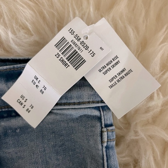 Abercrombie & Fitch Light Blue Ultra Hi-Rise Skinny Jeans - Picture 5 of 5